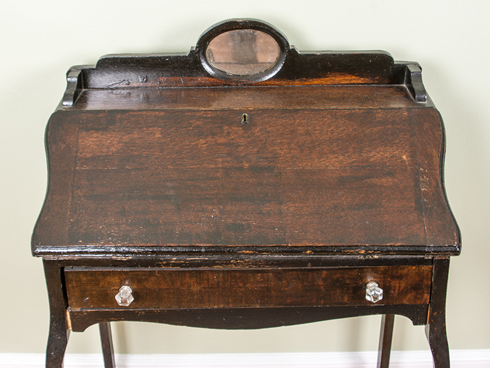 Antique Oak Ladies Writing Desk