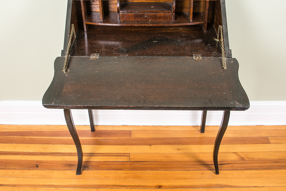 Antique Oak Ladies Writing Desk