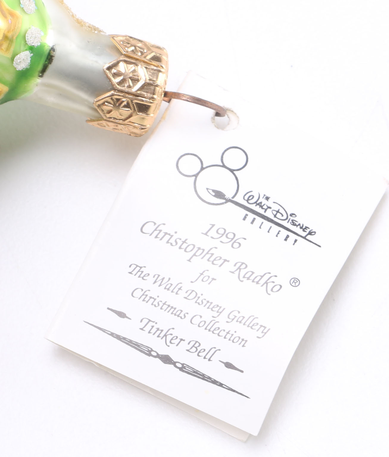 1996 Christopher Radko Disney's "Tinker Bell" Blown Glass Ornament