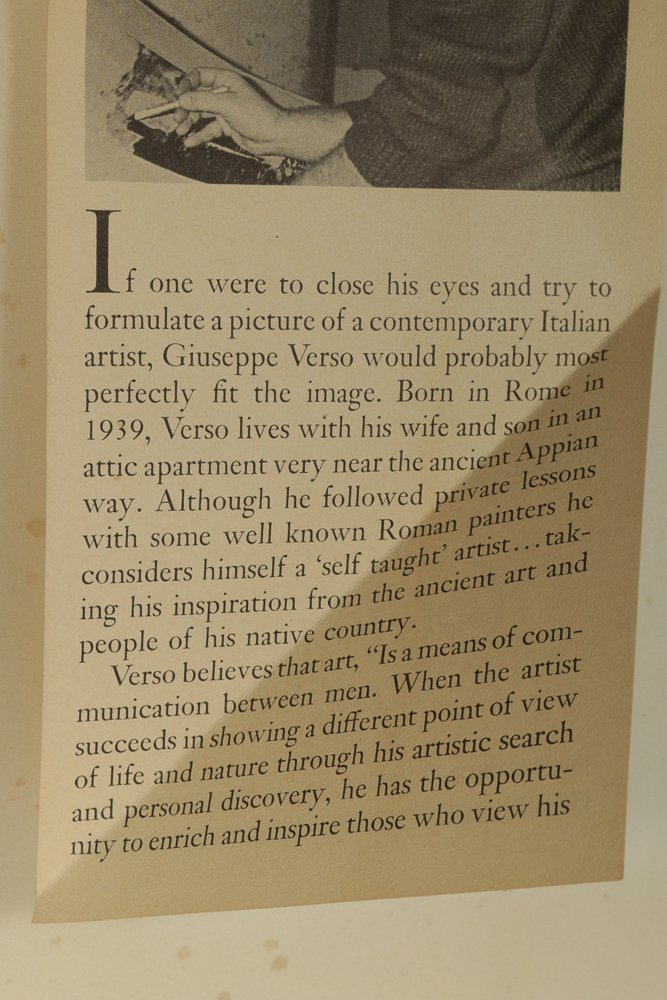 Giuseppe Verso Limited Edition Lithograph