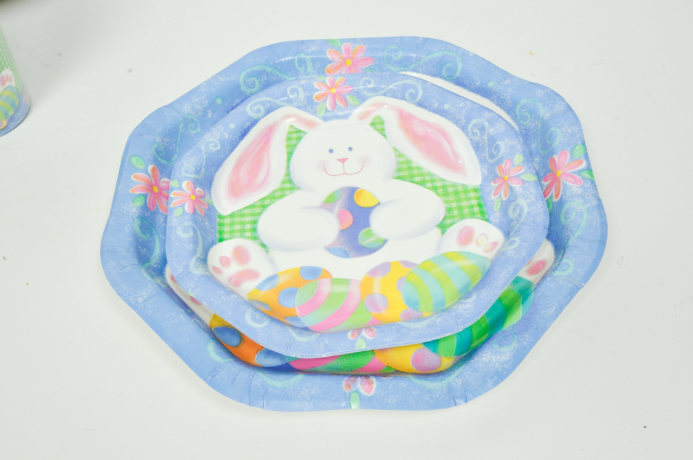 Grouping of Easter and Spring Kitchenware and Decor