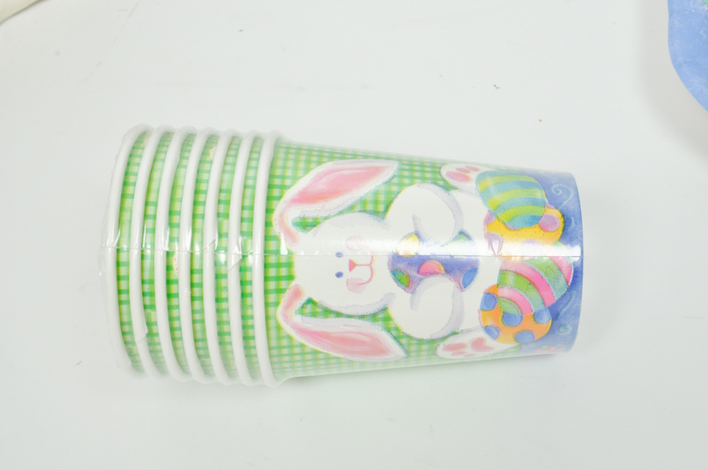 Grouping of Easter and Spring Kitchenware and Decor