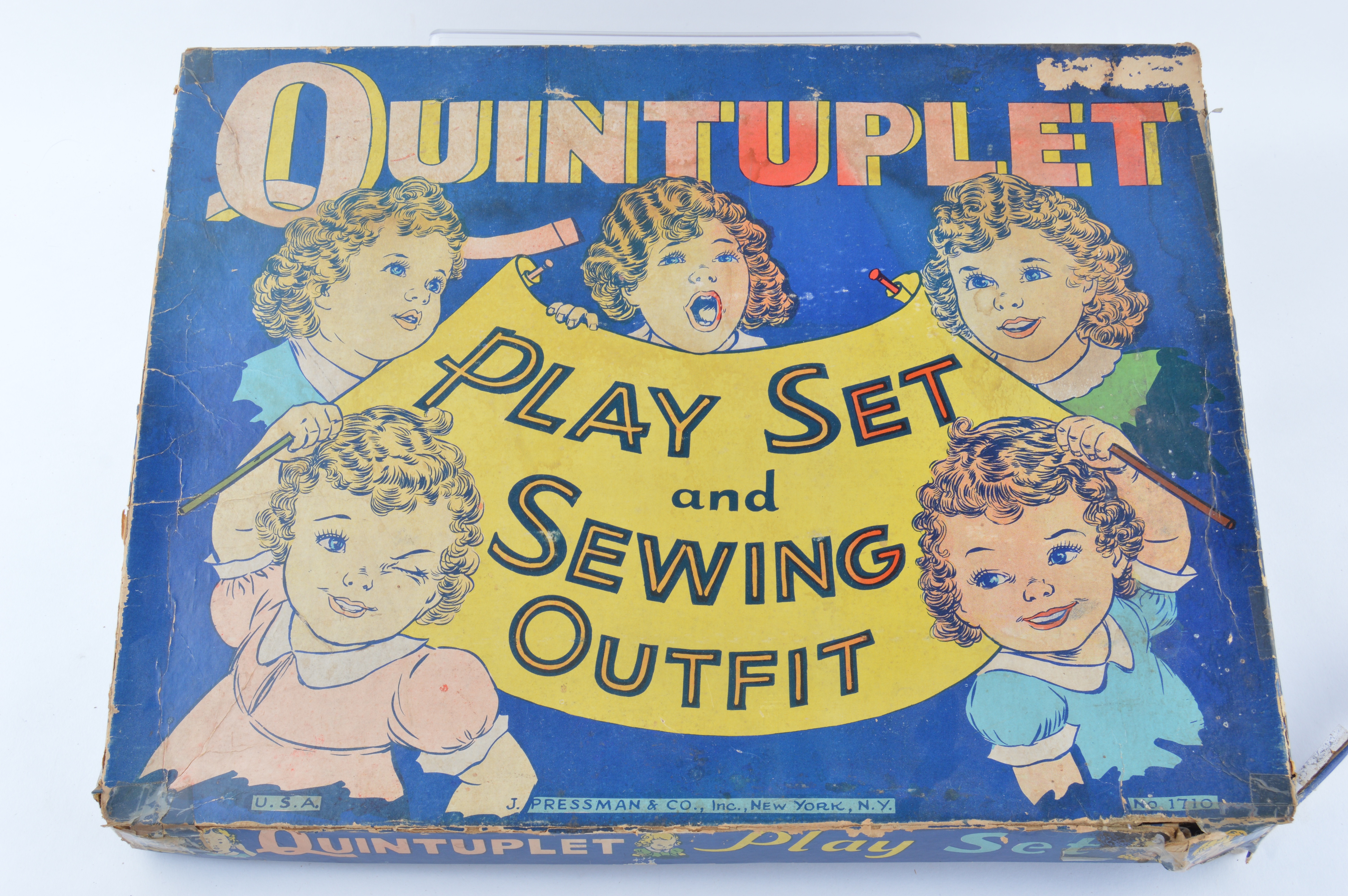 Two Vintage Dionne Quintuplets Play and Sewing Sets in Boxes