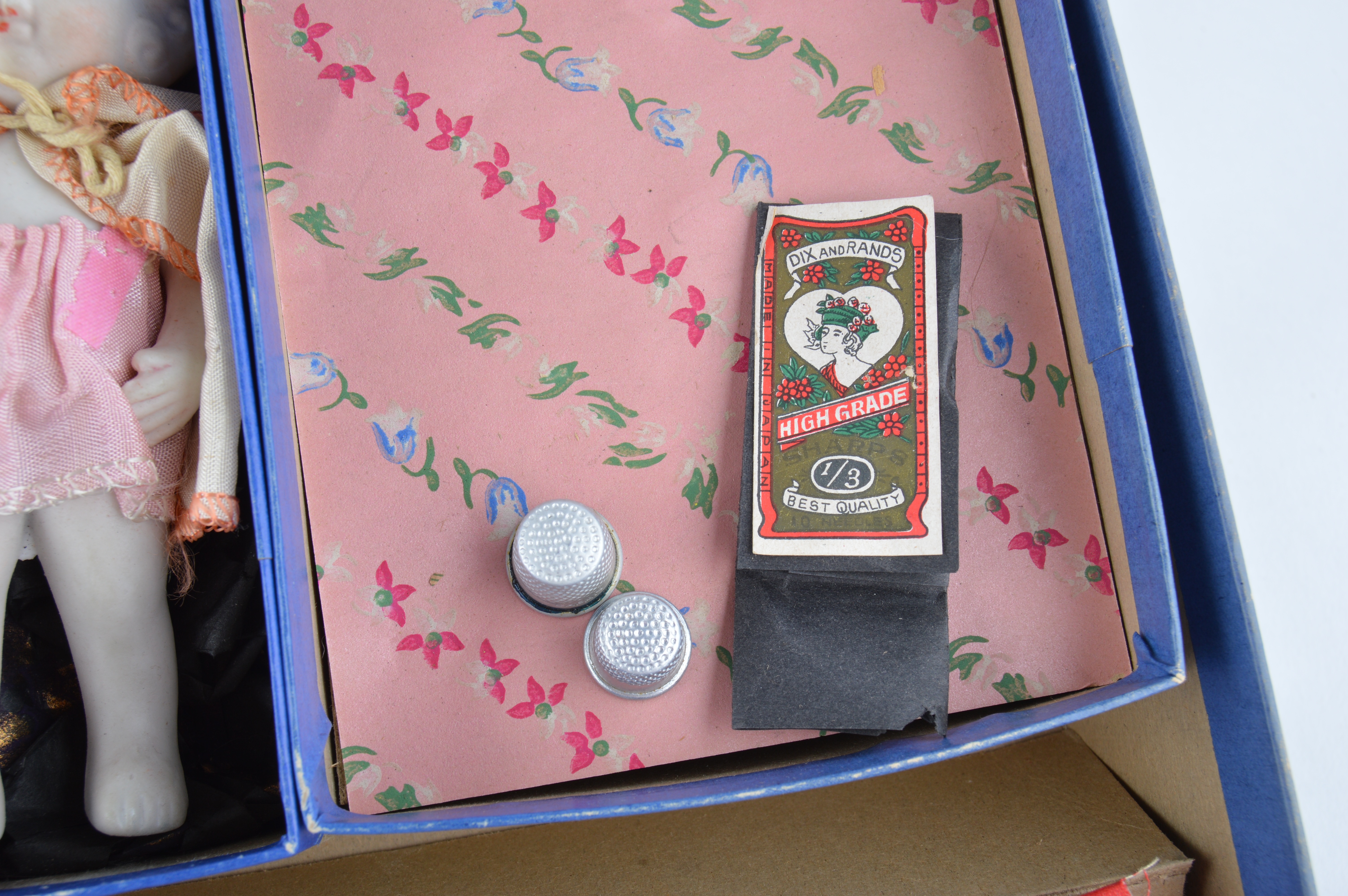 Two Vintage Dionne Quintuplets Play and Sewing Sets in Boxes