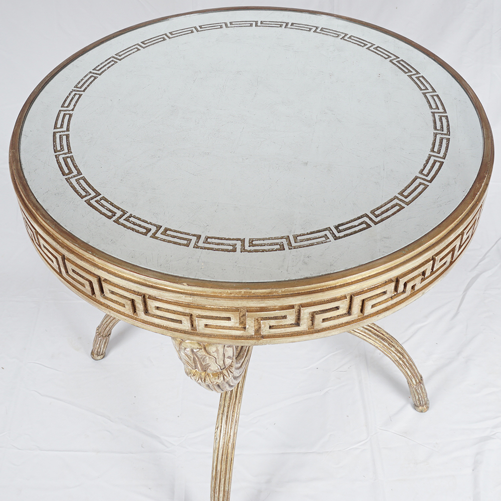 Lillian August for Hickory White "Park Avenue" Lamp Table with Mirrored Top