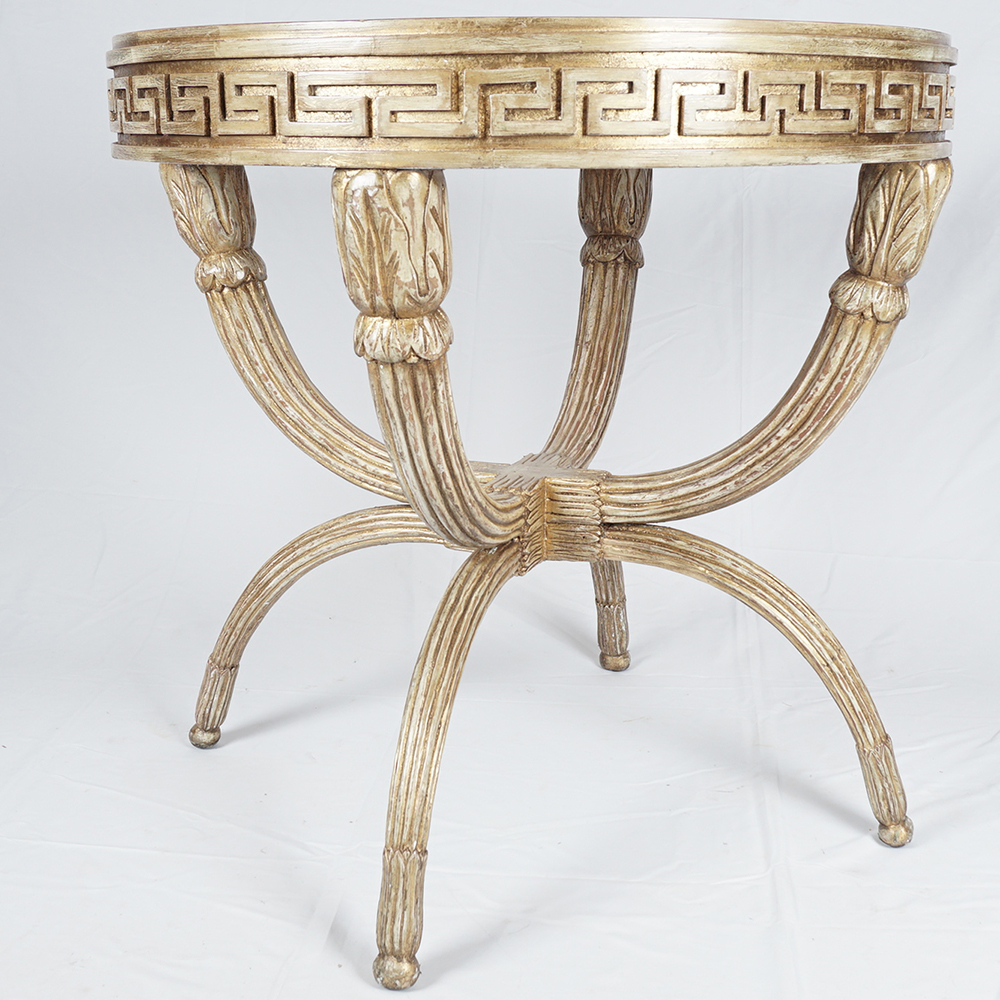 Lillian August for Hickory White "Park Avenue" Lamp Table with Mirrored Top