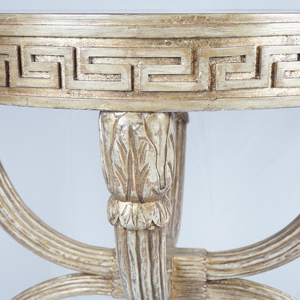 Lillian August for Hickory White "Park Avenue" Lamp Table with Mirrored Top