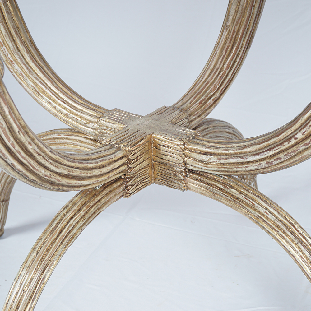 Lillian August for Hickory White "Park Avenue" Lamp Table with Mirrored Top