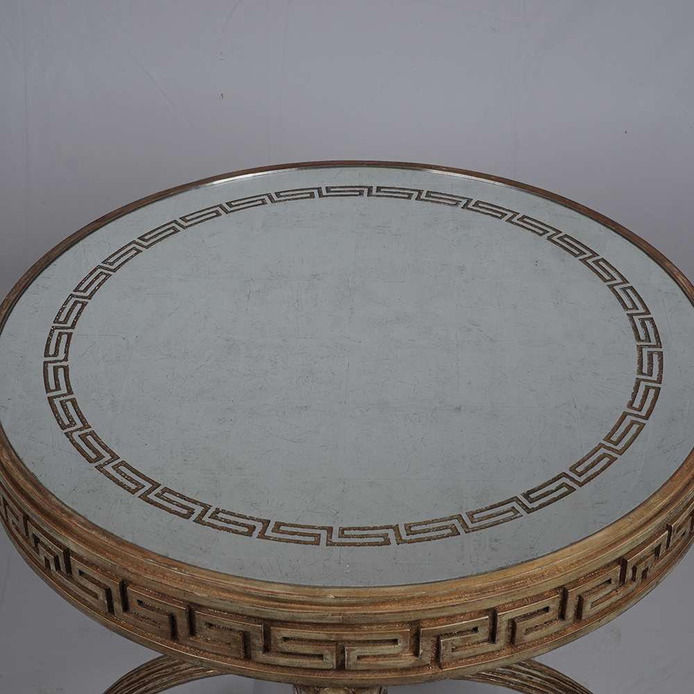 Lillian August for Hickory White "Park Avenue" Lamp Table with Mirrored Top