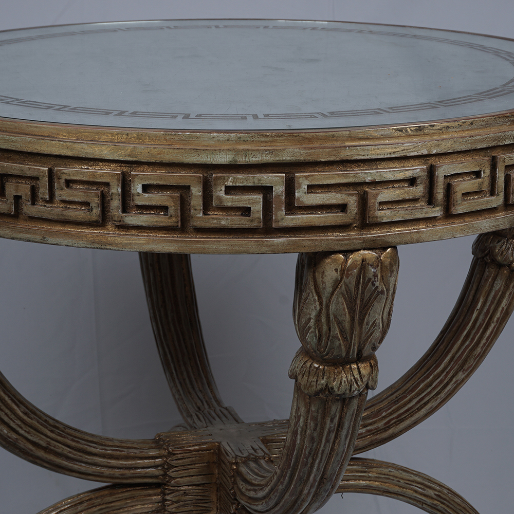 Lillian August for Hickory White "Park Avenue" Lamp Table with Mirrored Top