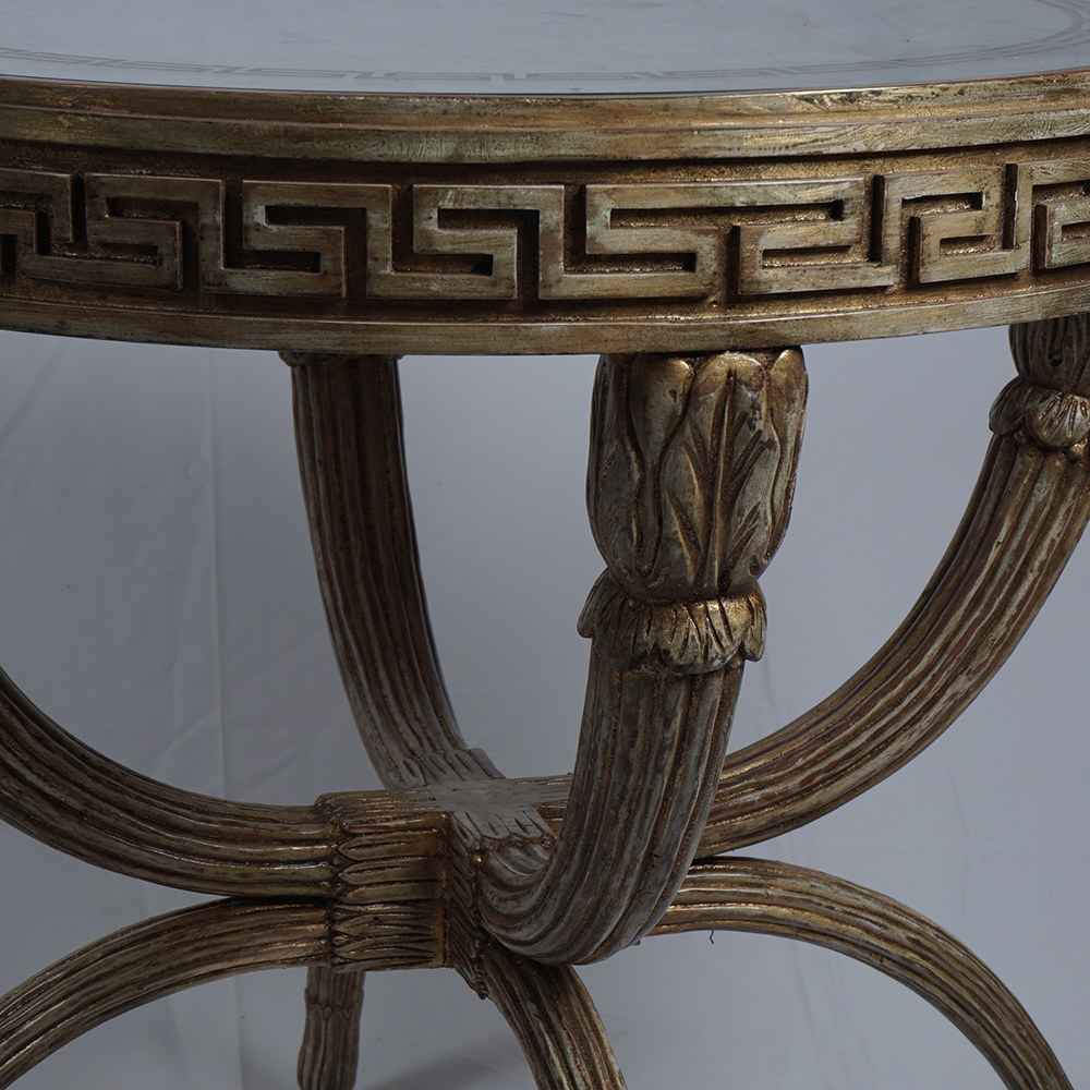 Lillian August for Hickory White "Park Avenue" Lamp Table with Mirrored Top