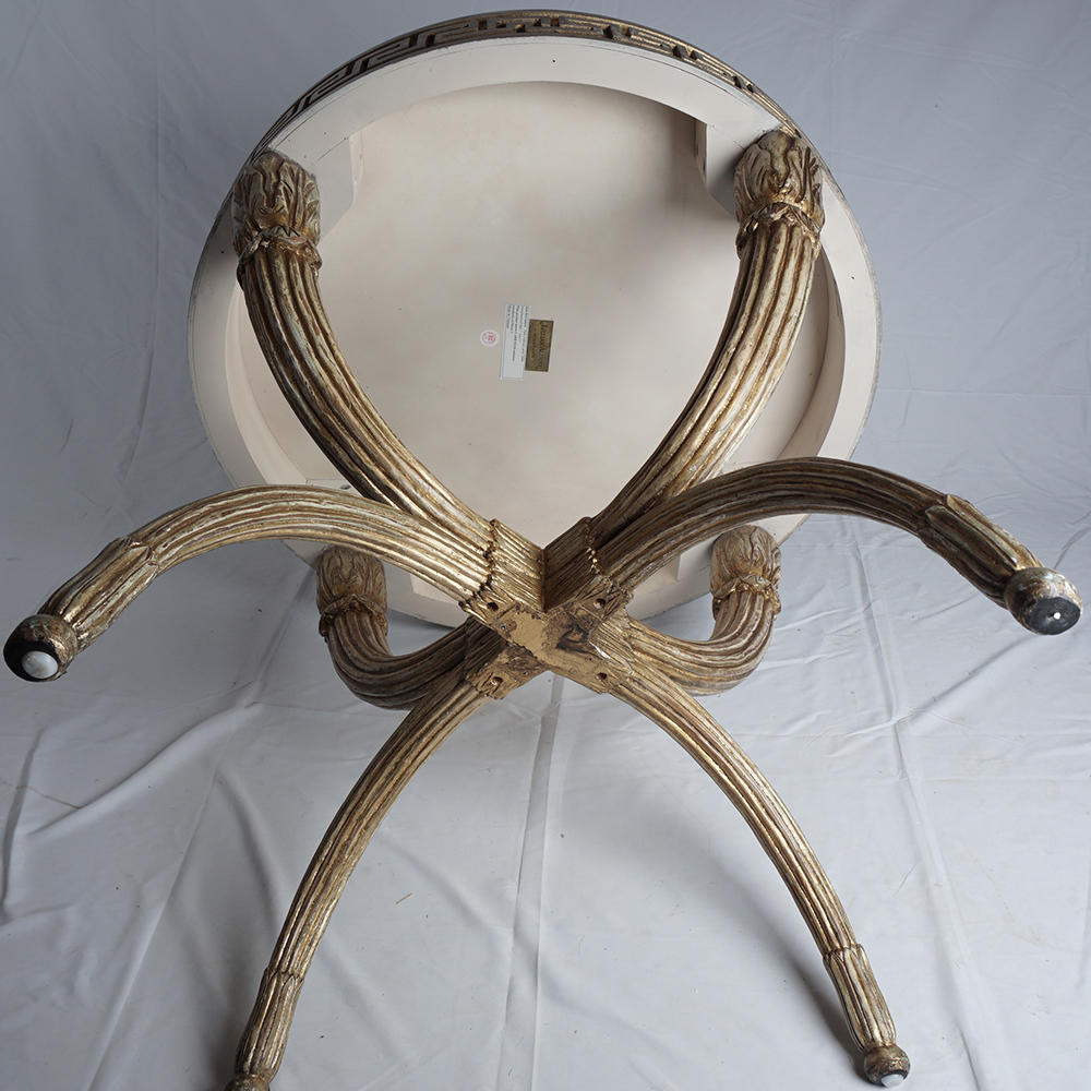 Lillian August for Hickory White "Park Avenue" Lamp Table with Mirrored Top