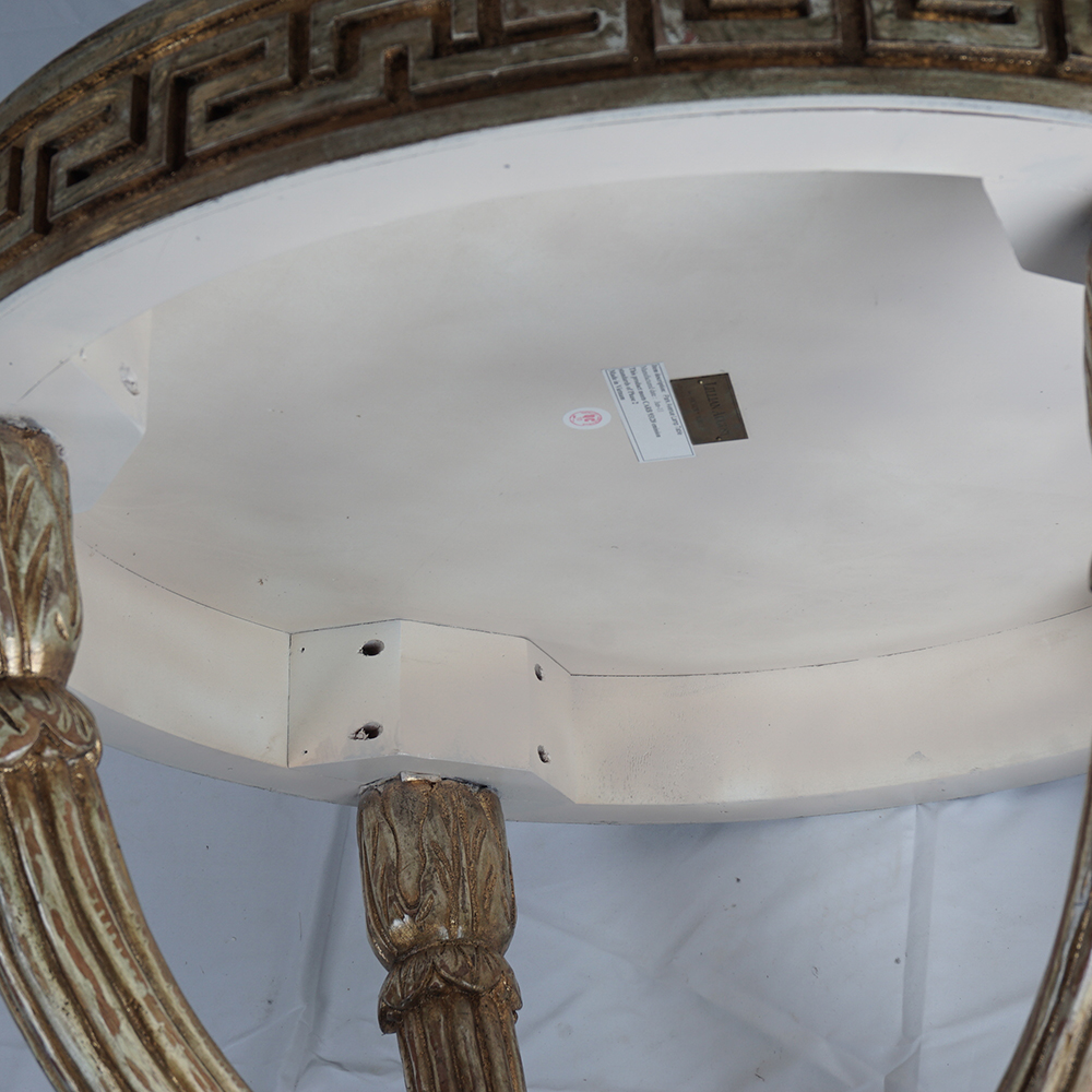Lillian August for Hickory White "Park Avenue" Lamp Table with Mirrored Top