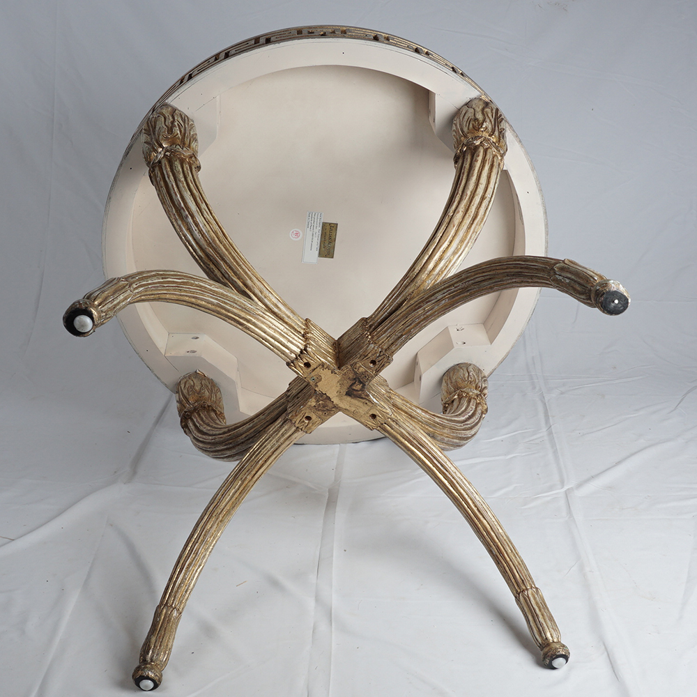 Lillian August for Hickory White "Park Avenue" Lamp Table with Mirrored Top