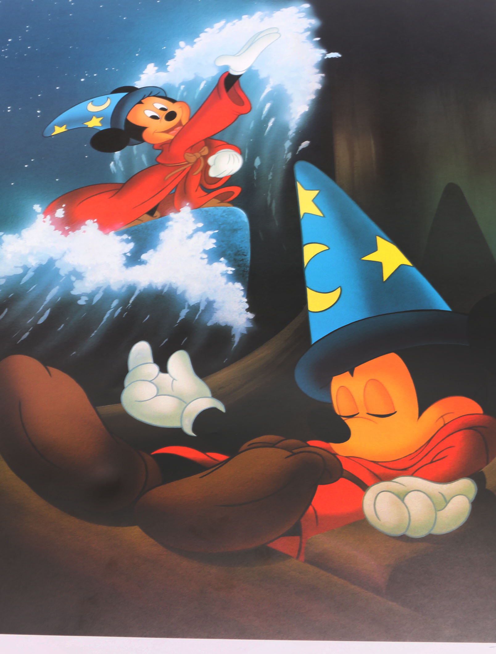 "Fantasia" Mickey Signed Offset Lithograph