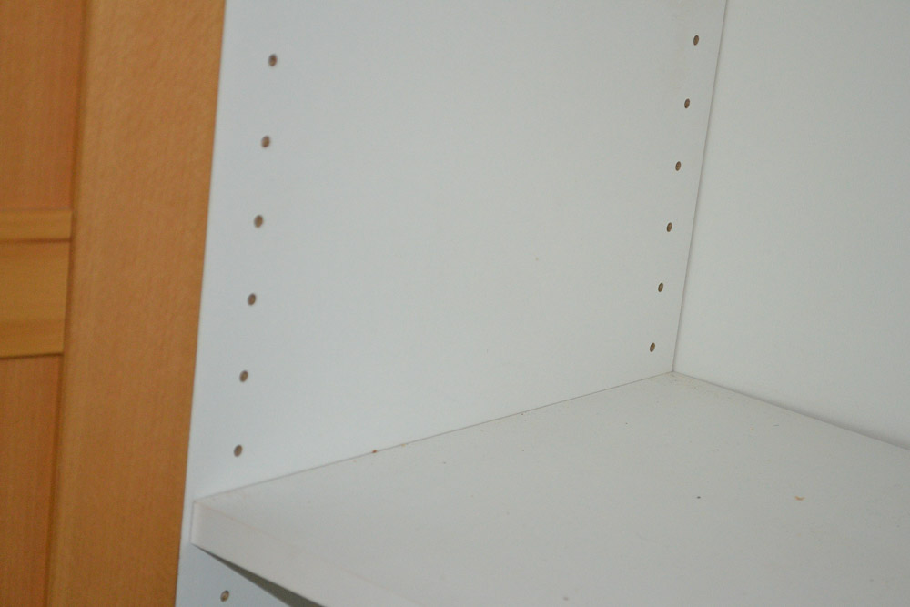 Birch Veneer Front Four Door Storage Cabinet