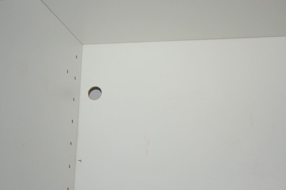 Birch Veneer Front Four Door Storage Cabinet