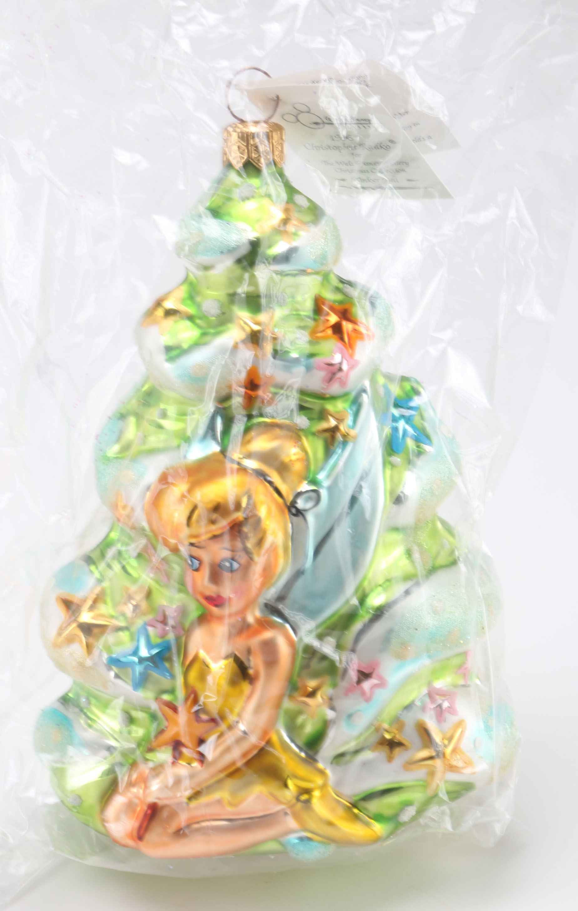 1996 Christopher Radko Disney's "Tinker Bell" Blown Glass Ornament