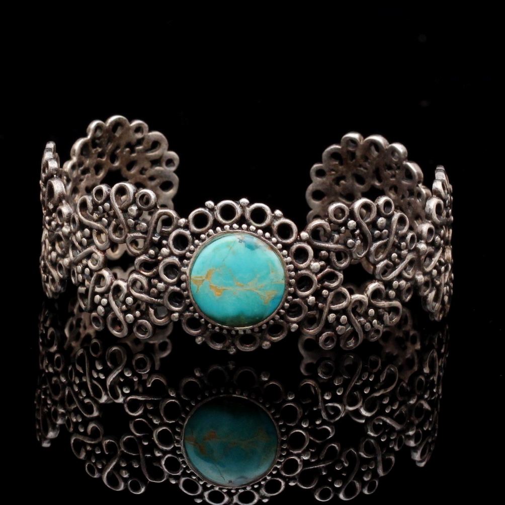 Sterling Silver Turquoise Cuff Bracelet