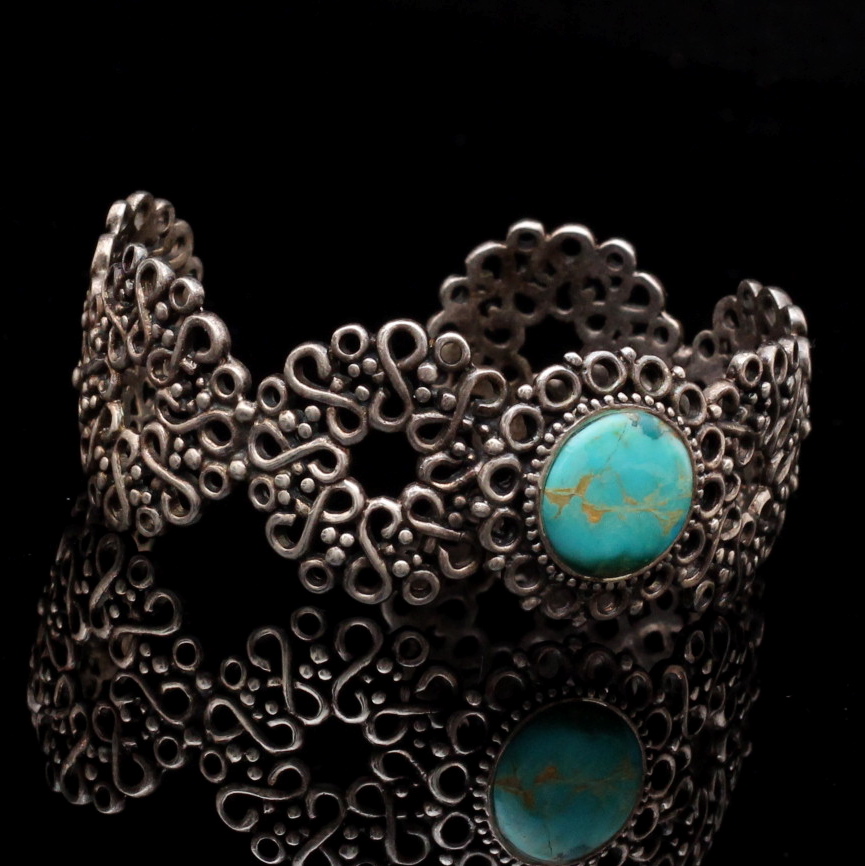 Sterling Silver Turquoise Cuff Bracelet