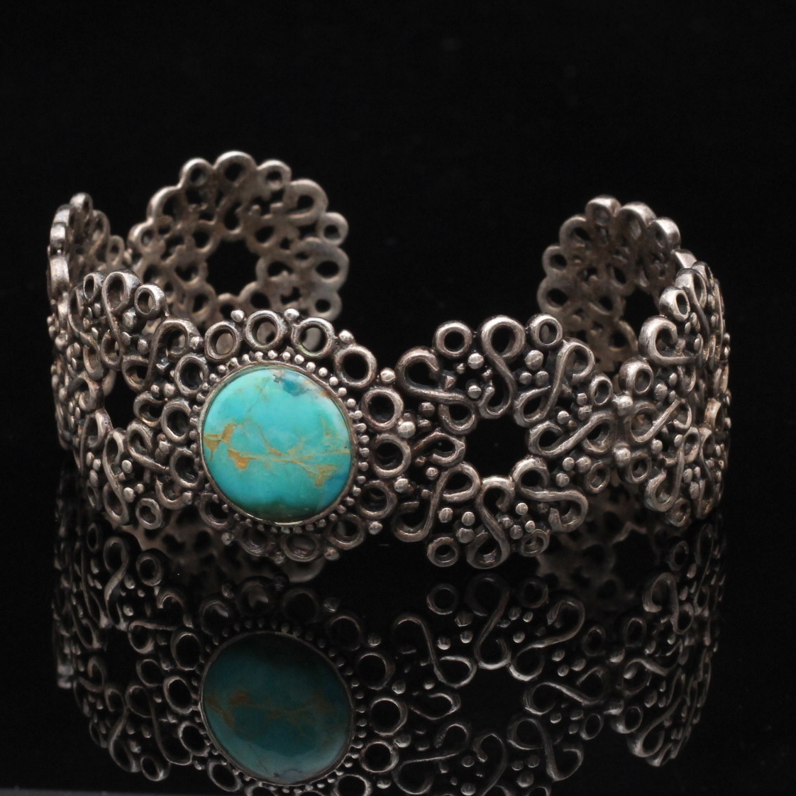 Sterling Silver Turquoise Cuff Bracelet