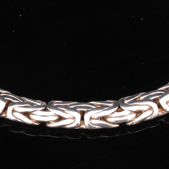 Sterling Silver Byzantine Link Bracelet