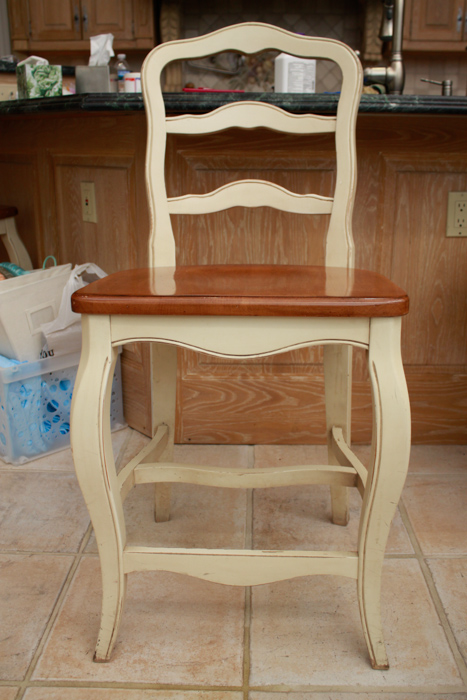 Set of Four Countertop Height Chairs