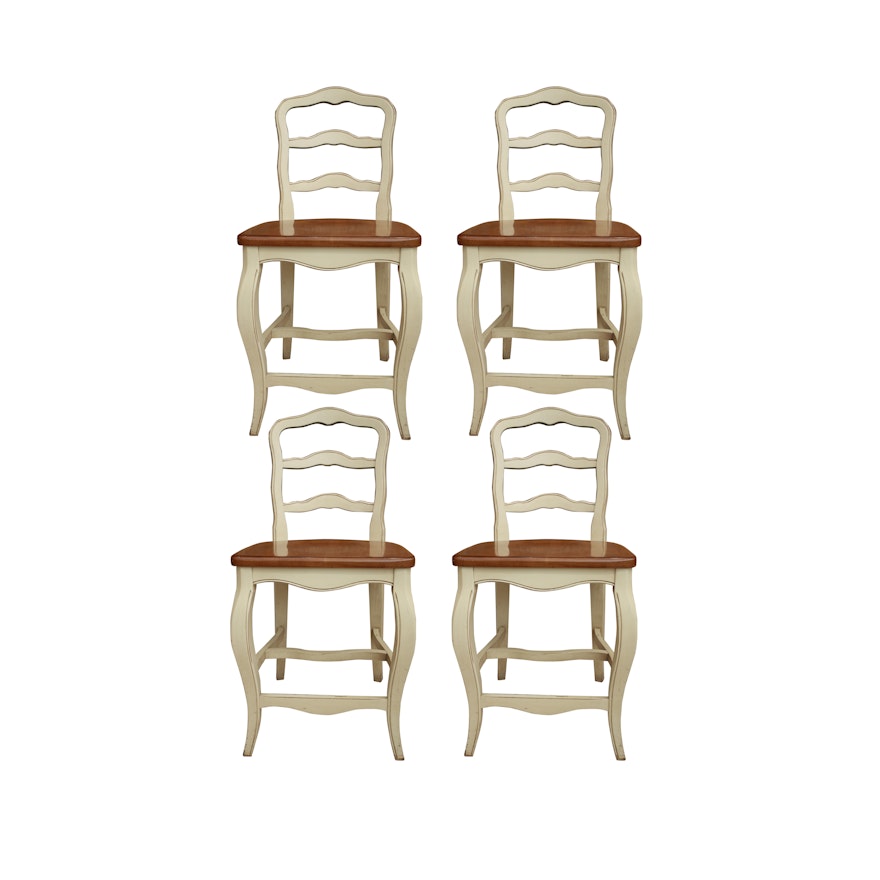Set of Four Countertop Height Chairs
