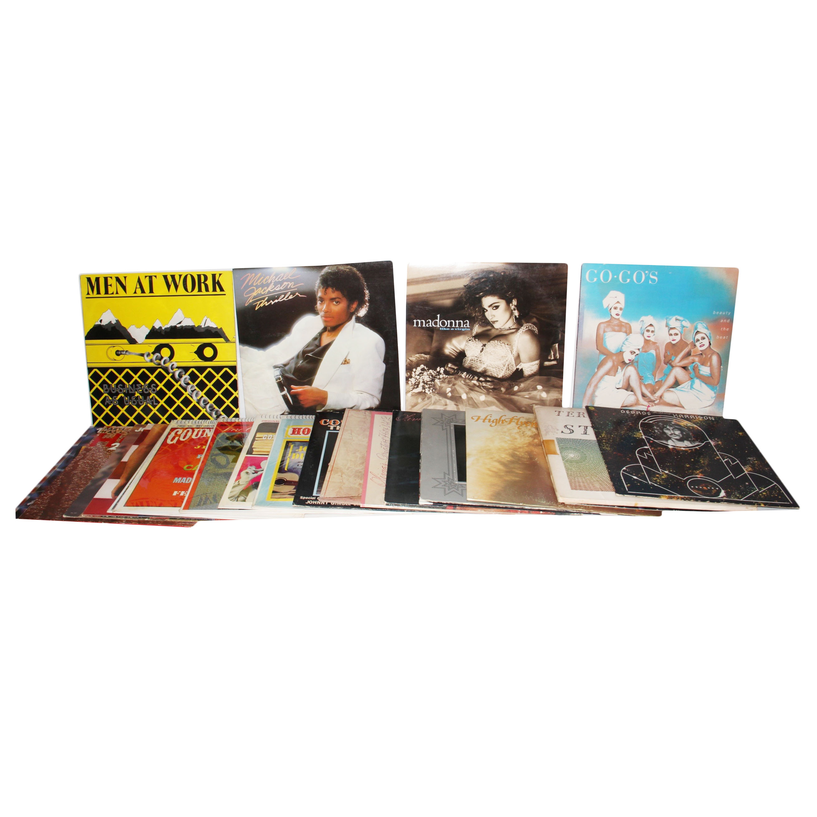 1980s Rock and Pop Records including Michael Jackson and Madonna