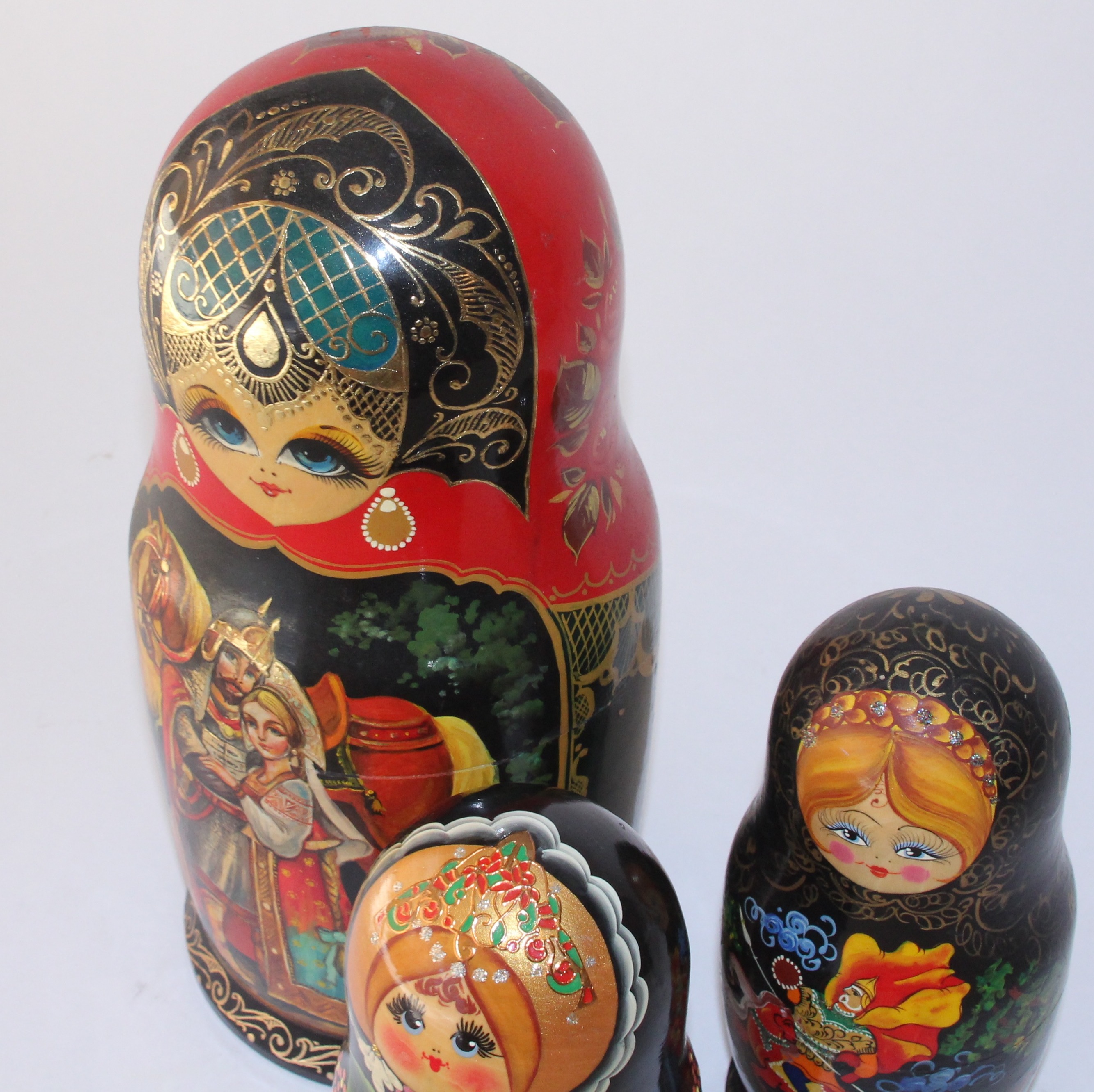 Set of Hand Painted Matryoshka Dolls