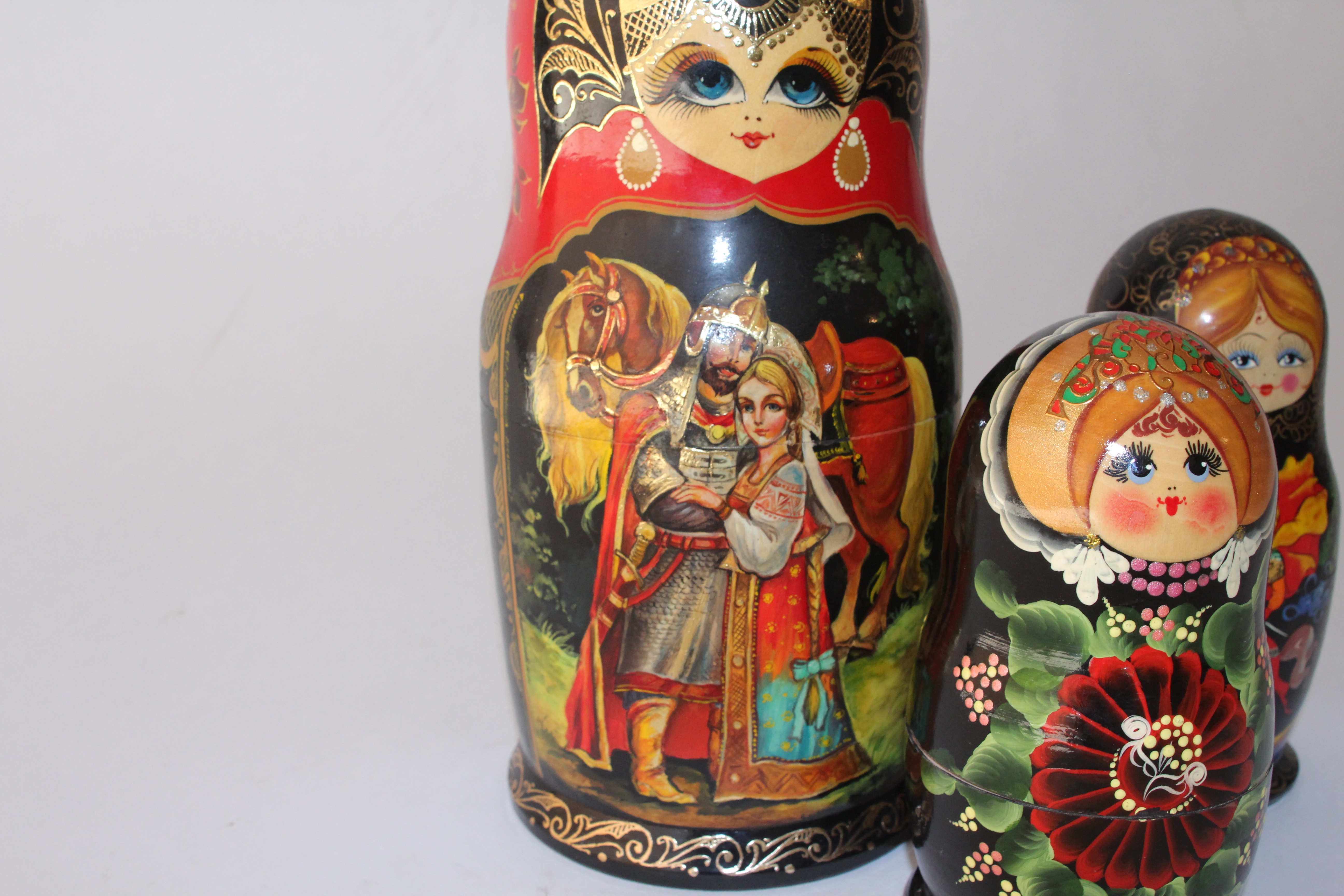 Set of Hand Painted Matryoshka Dolls