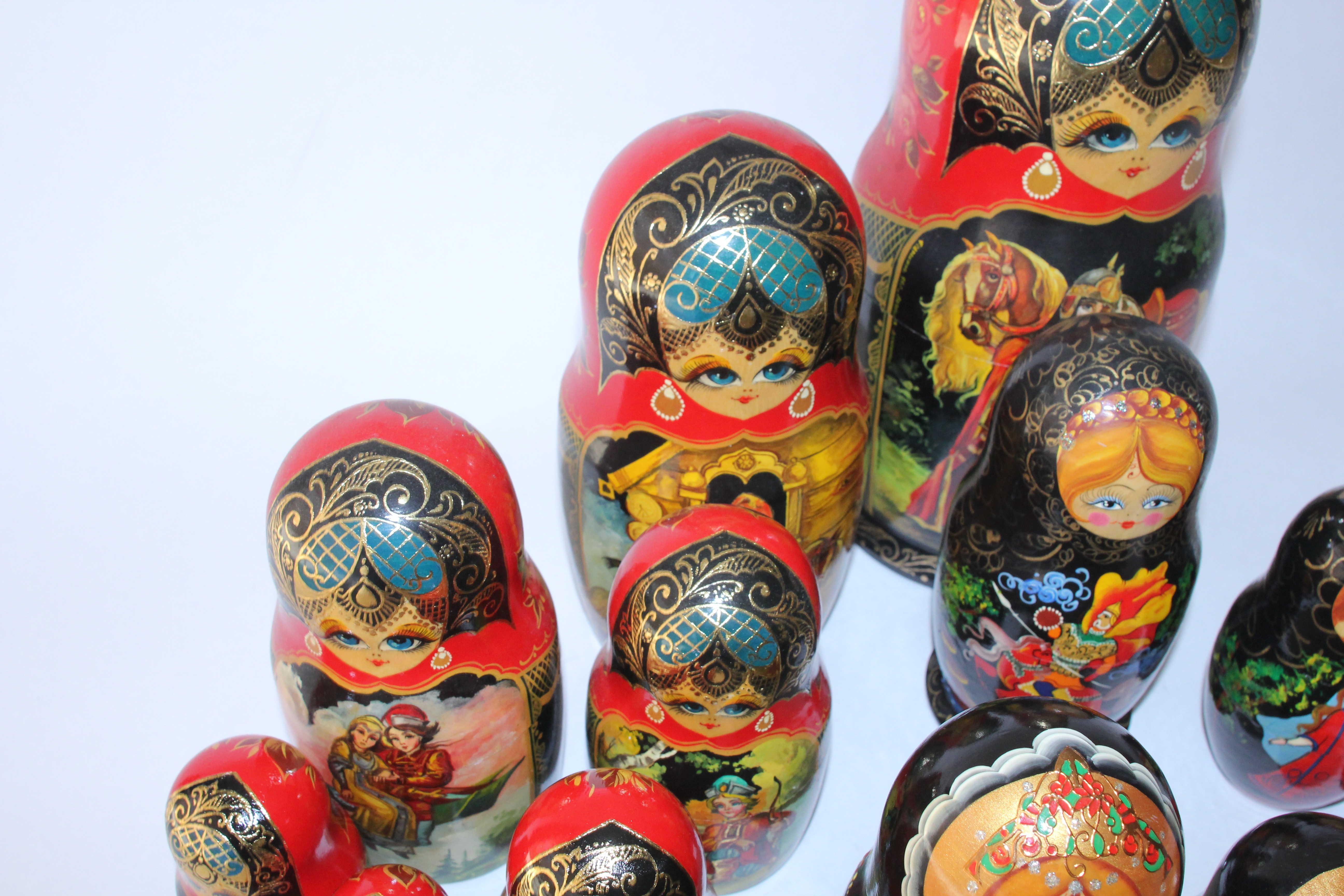 Set of Hand Painted Matryoshka Dolls