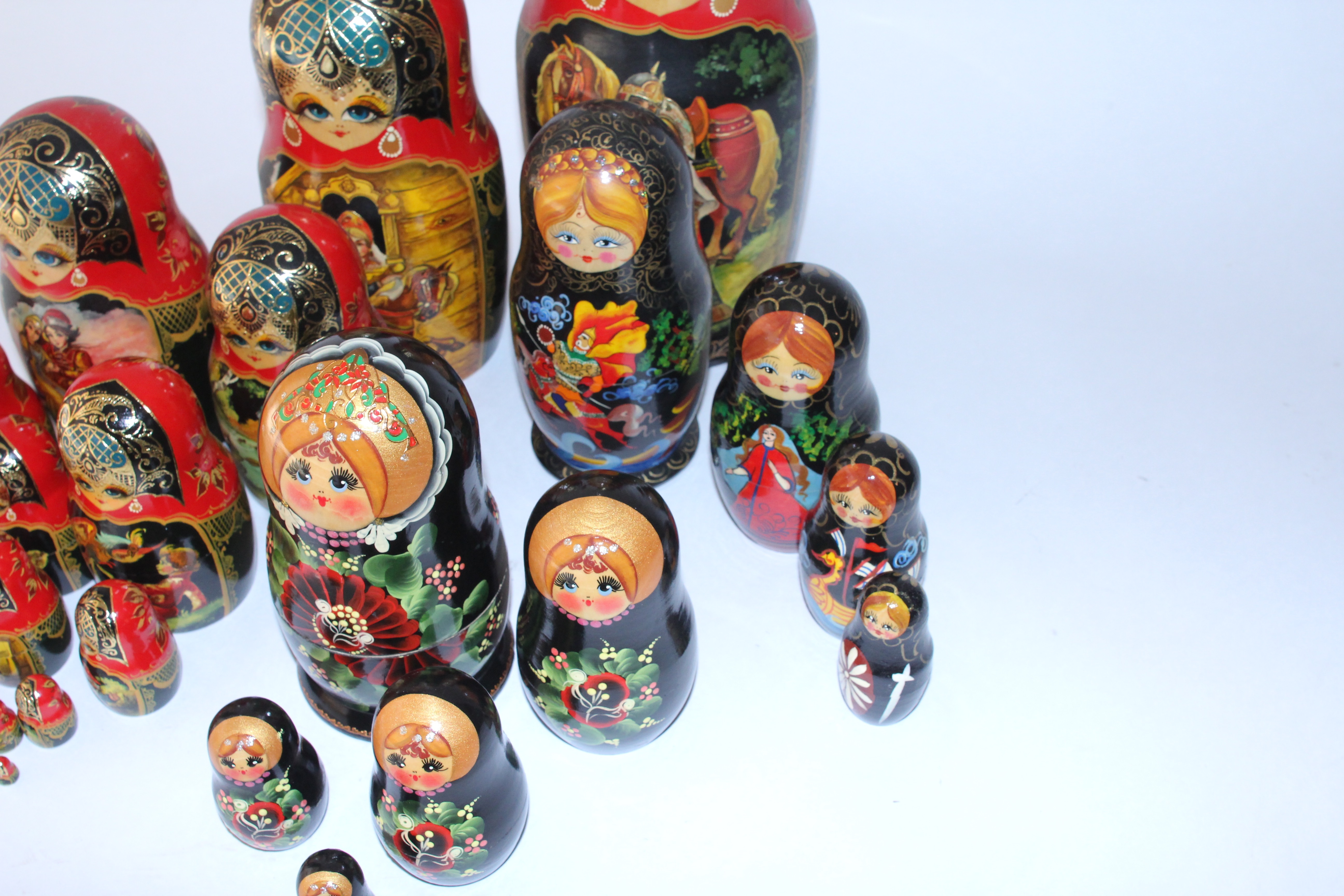 Set of Hand Painted Matryoshka Dolls