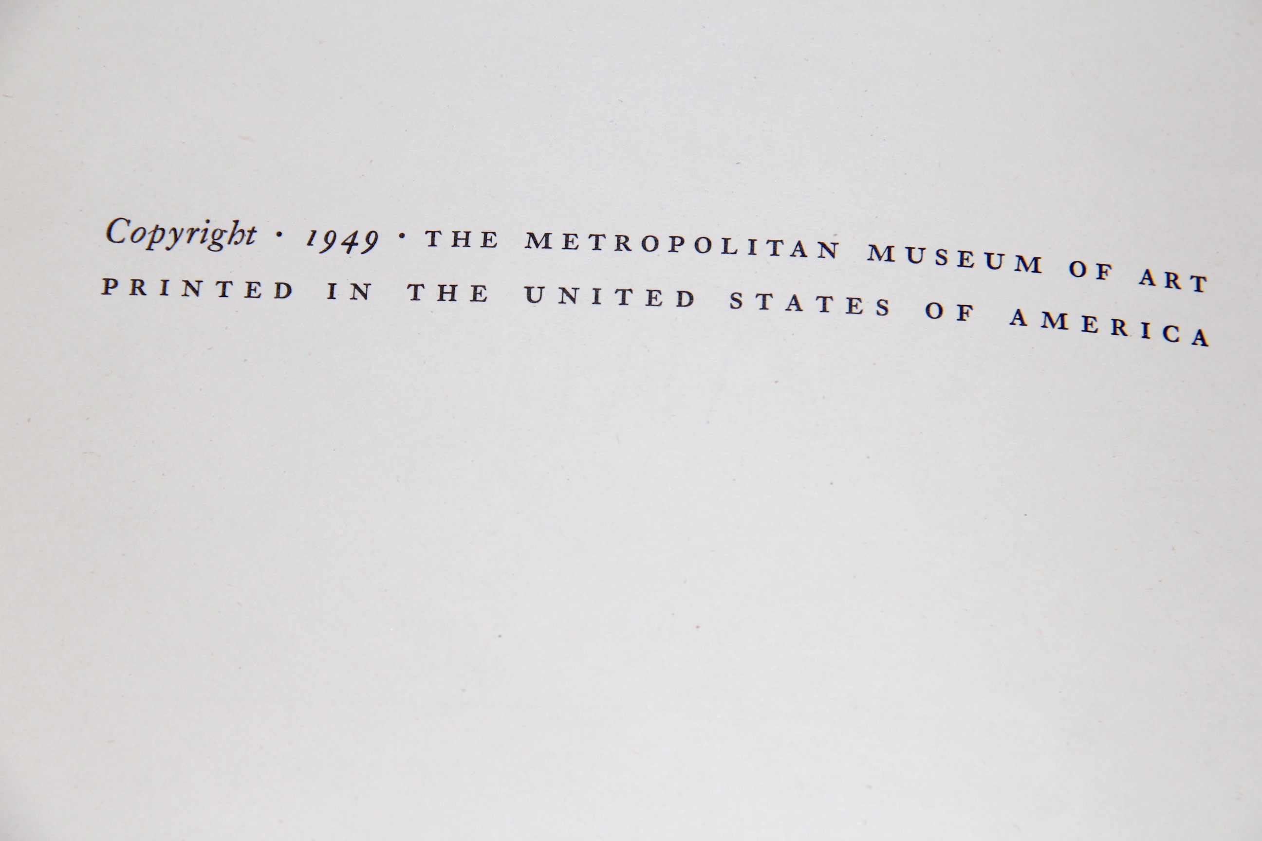 1949 Metropolitan Museum of Art Miniatures