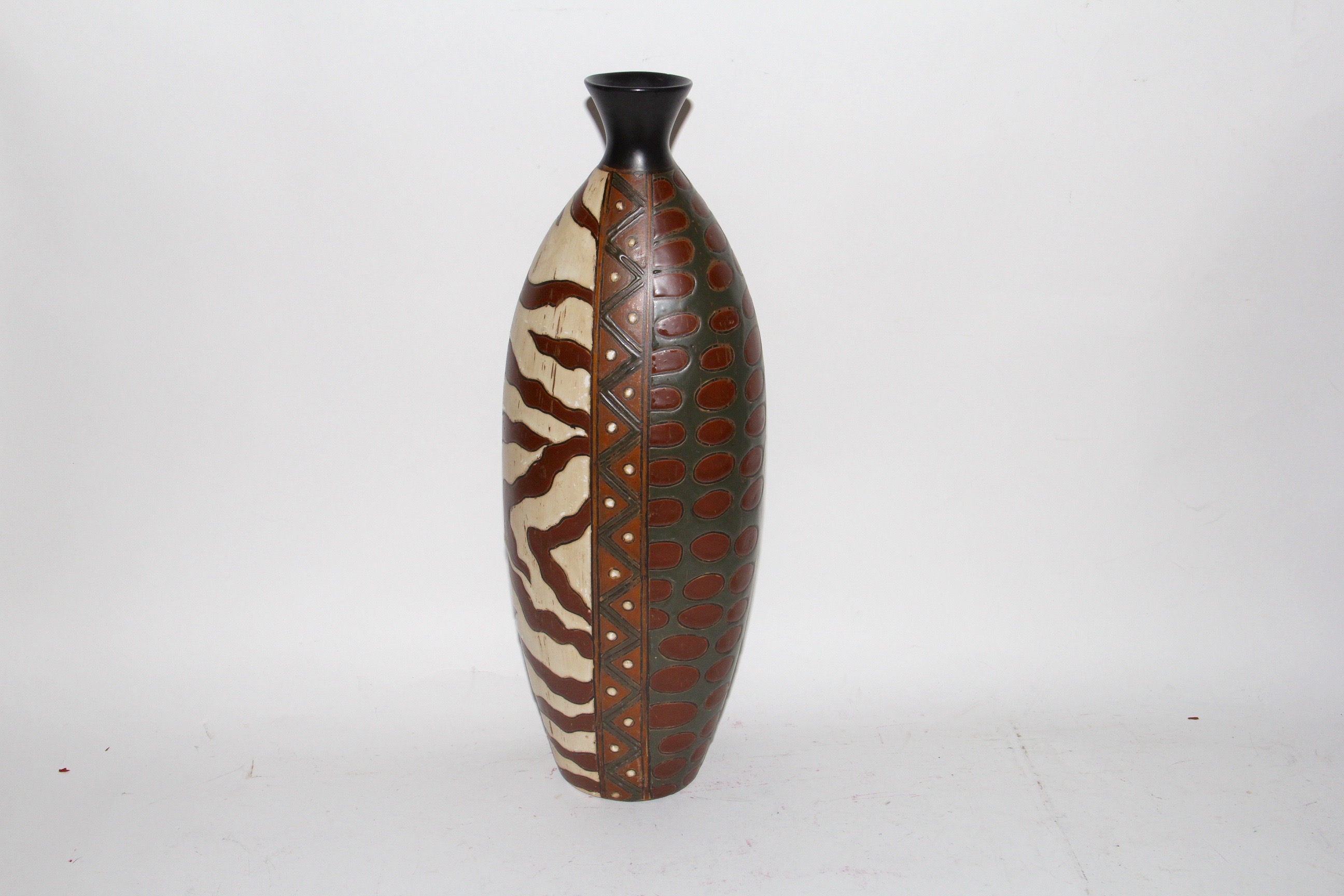 Earth Toned Geometric Ceramic Vases