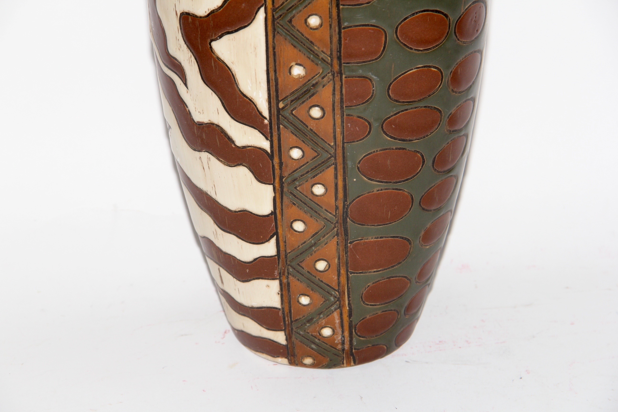 Earth Toned Geometric Ceramic Vases