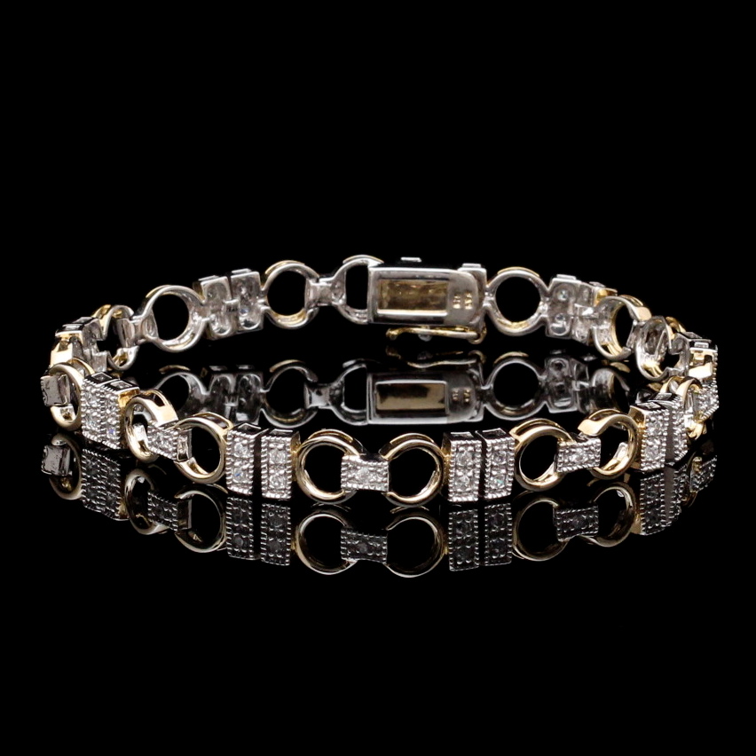 Sterling Silver Cubic Zirconia Bracelet