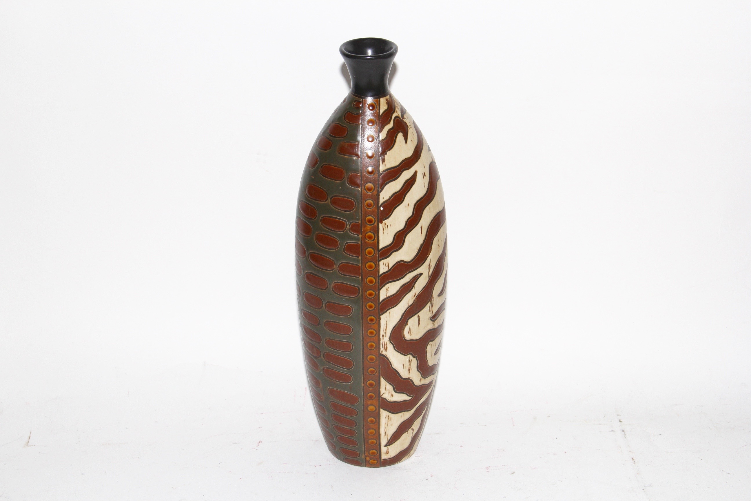 Earth Toned Geometric Ceramic Vases