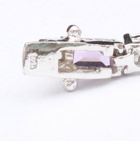 Sterling Silver Multi-Hued Cubic Zirconia Bracelet