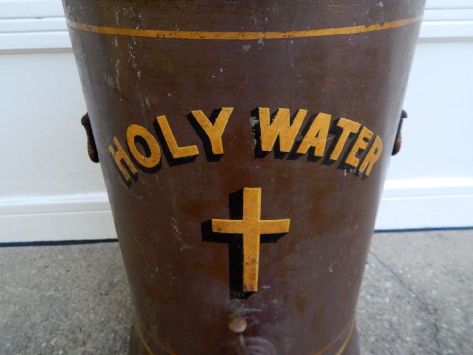 Metal Holy Water Dispenser