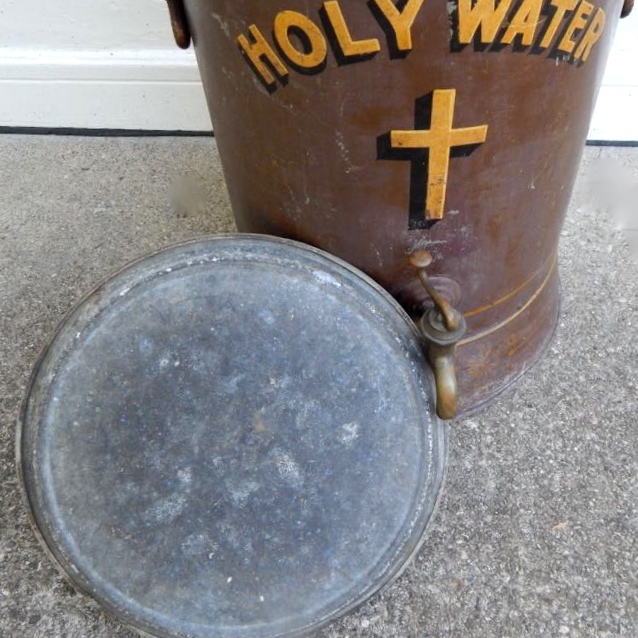 Metal Holy Water Dispenser