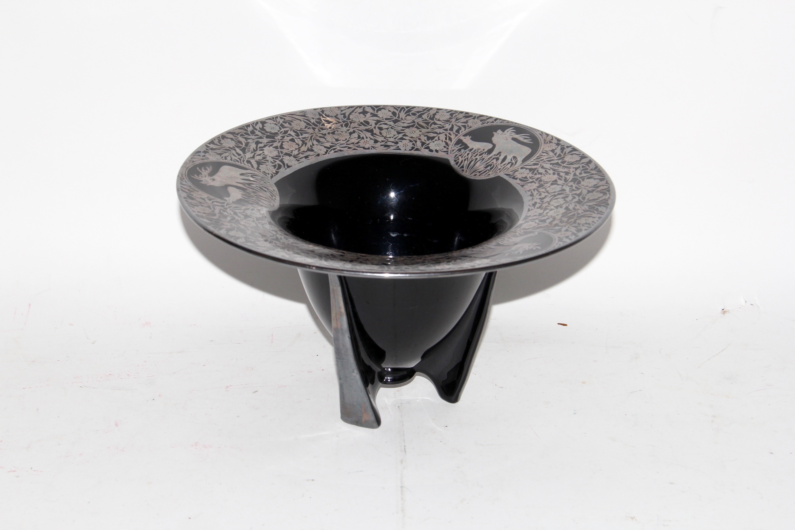 Circa 1910 Art Deco Rockwell Sterling Overlay Pieces