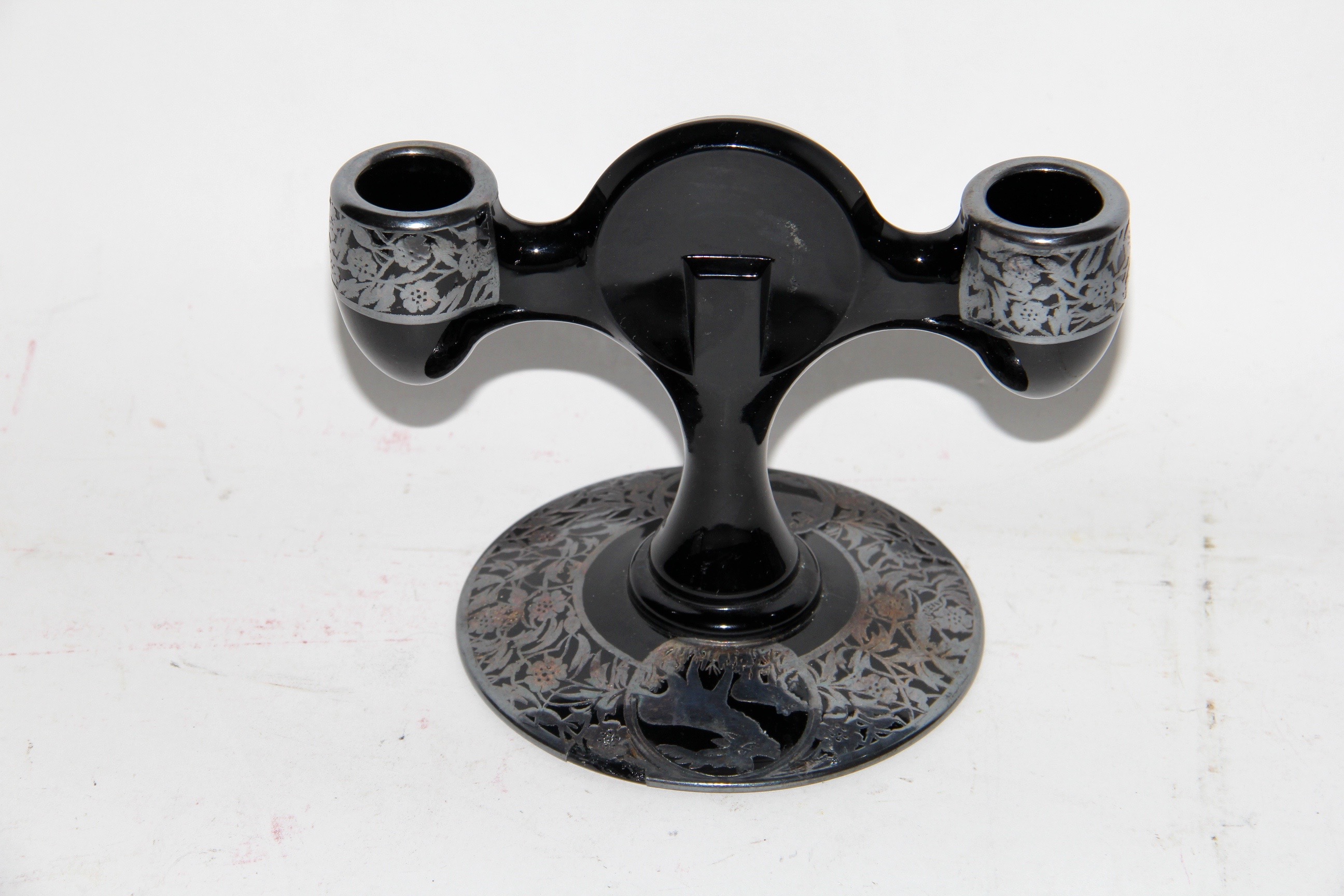 Circa 1910 Art Deco Rockwell Sterling Overlay Pieces