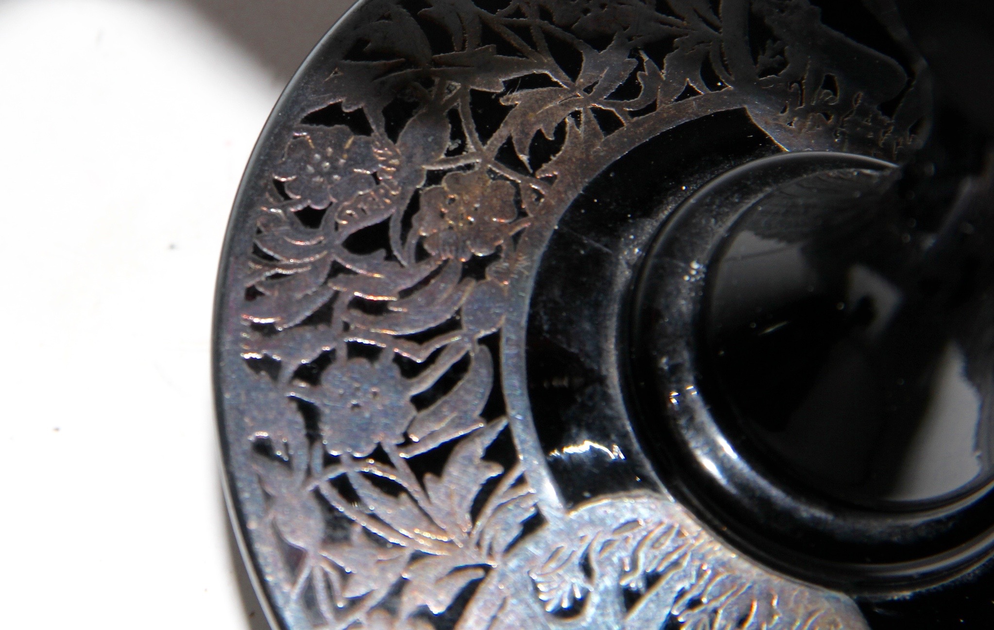 Circa 1910 Art Deco Rockwell Sterling Overlay Pieces