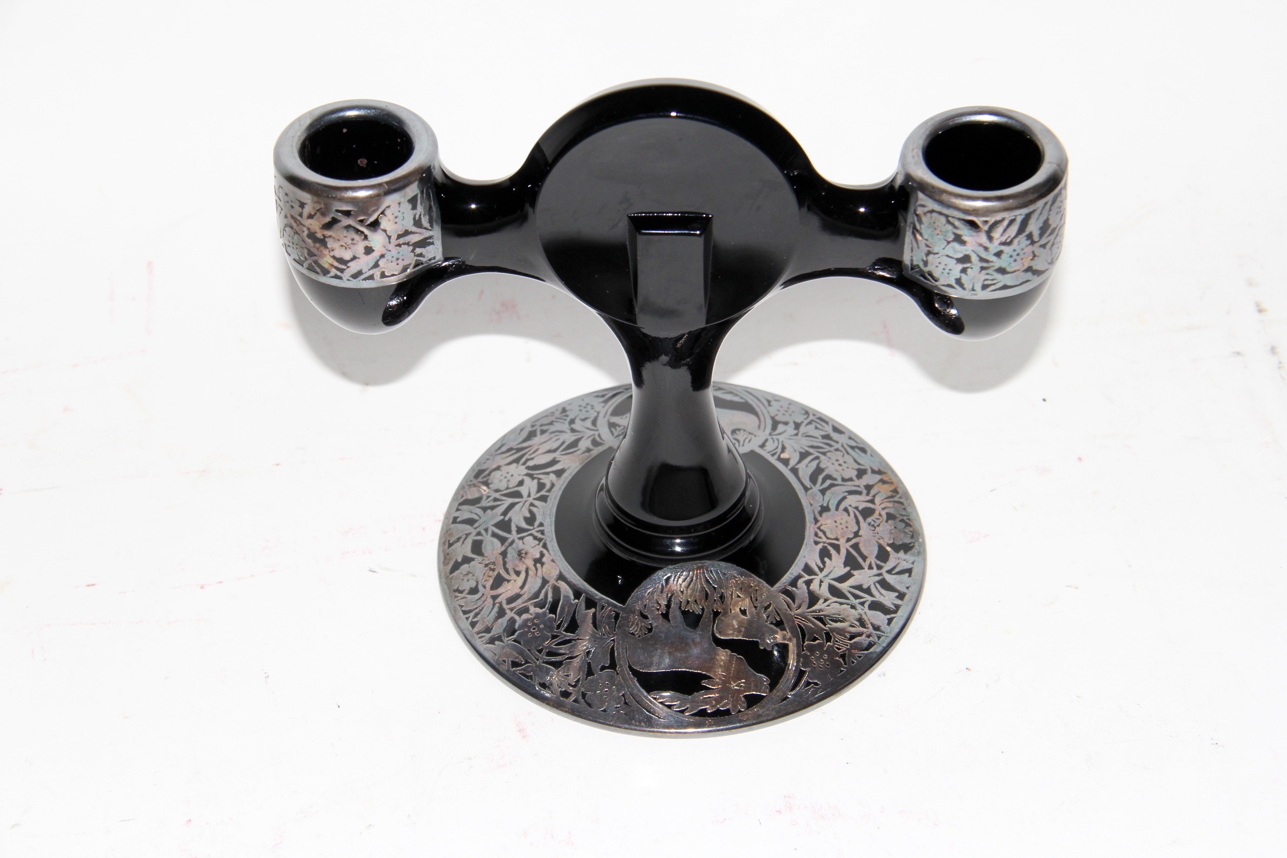 Circa 1910 Art Deco Rockwell Sterling Overlay Pieces