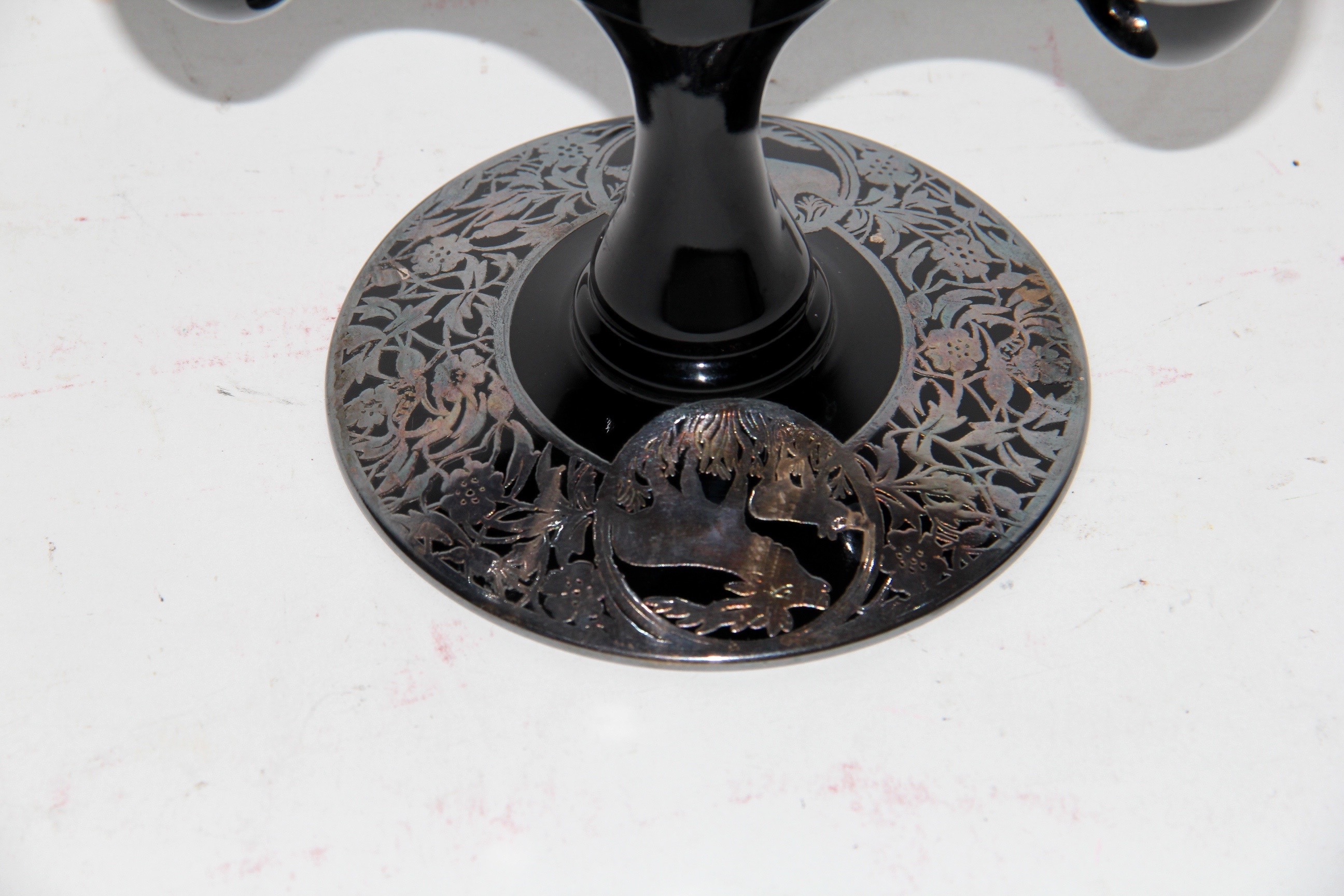 Circa 1910 Art Deco Rockwell Sterling Overlay Pieces