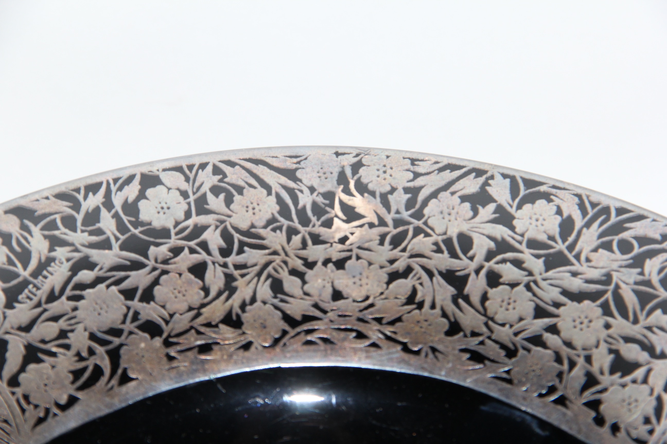 Circa 1910 Art Deco Rockwell Sterling Overlay Pieces