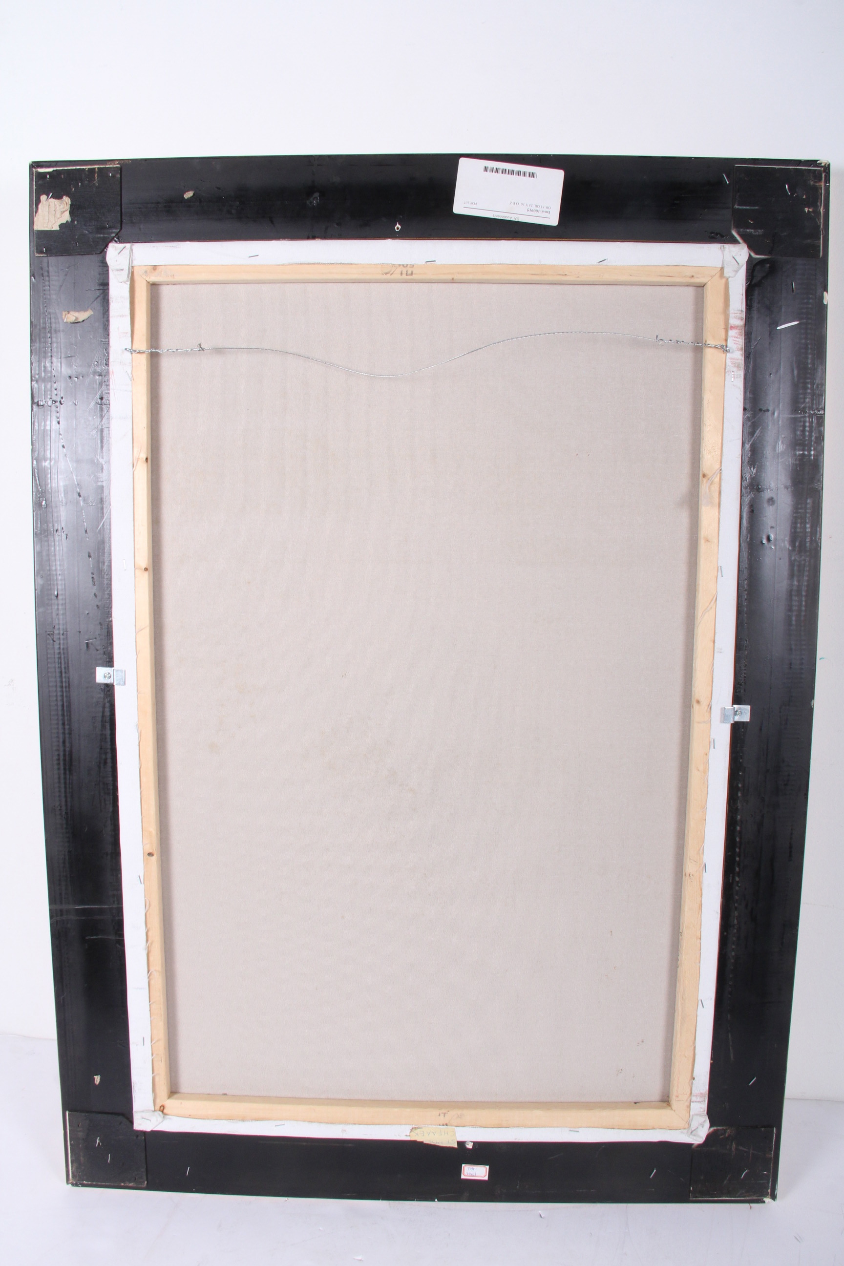 Wen Shi Signed Oil Painting on Canvas Street Scene