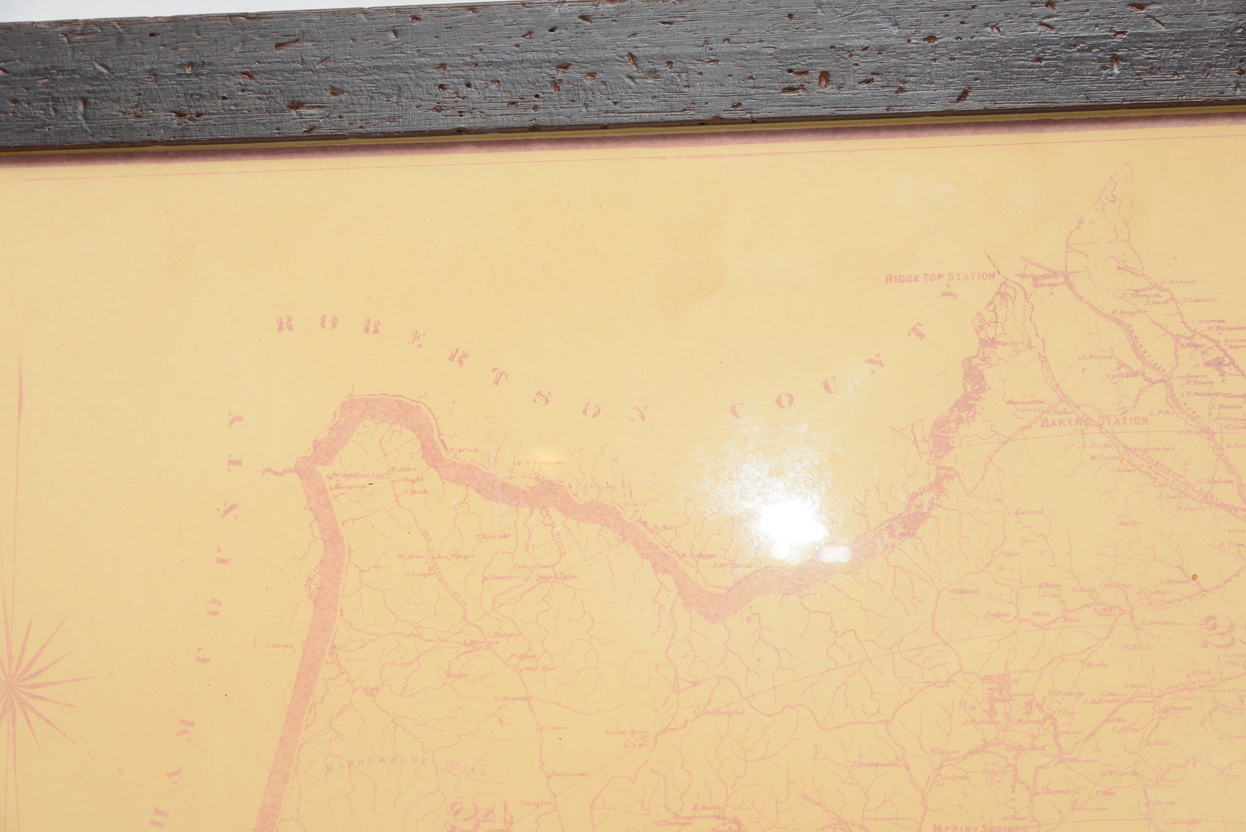 Circa 1871 Map of Davidson County, Tennessee