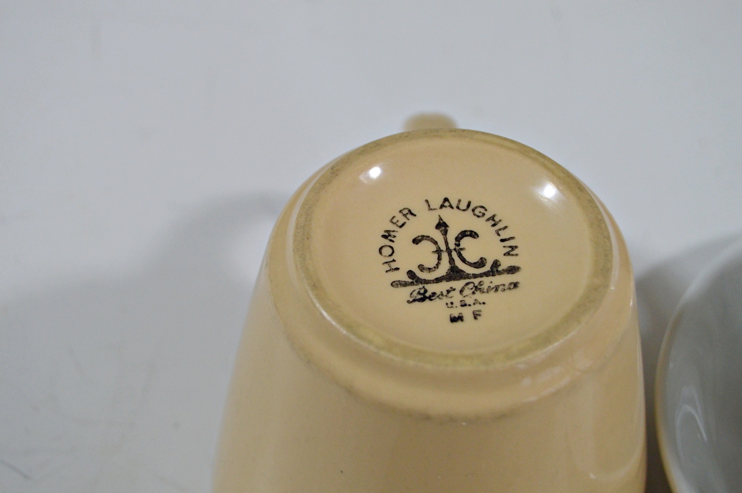 China in White and Beige with Eight Lenox Bowls